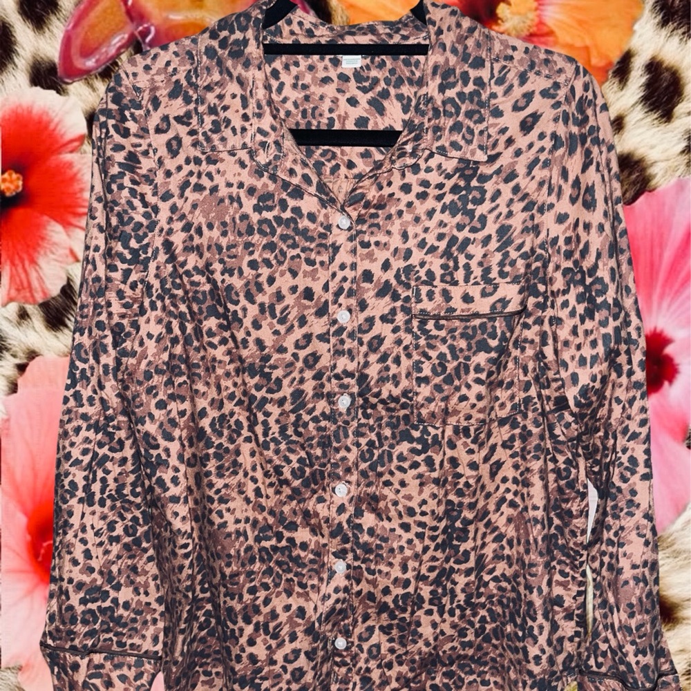 Aerie leopard pajama set